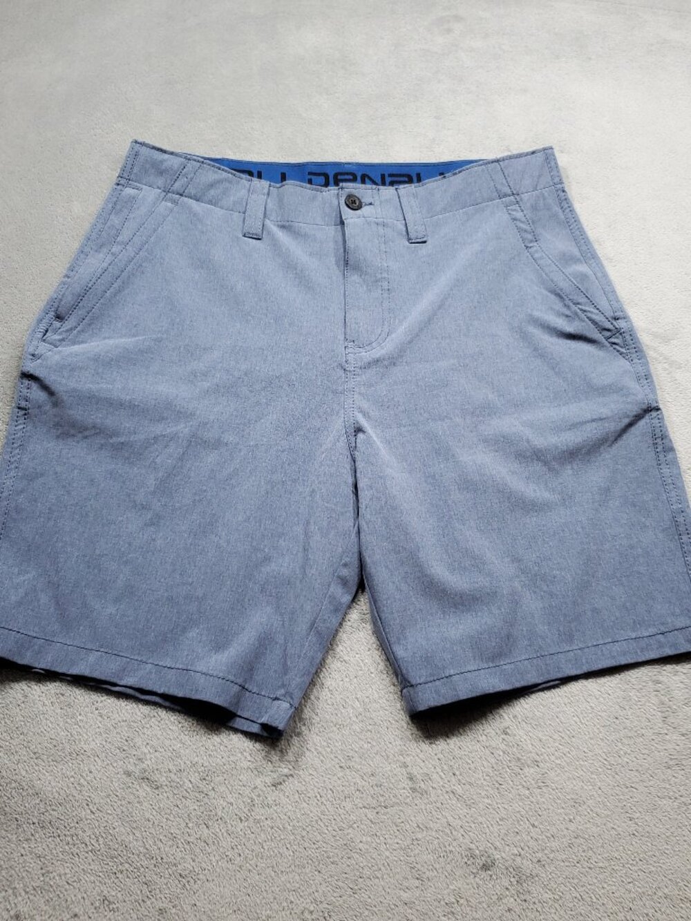 Denali Hybrid Walk Stretch Performance Quick Dry Shorts Slate Blue Men Sz 34